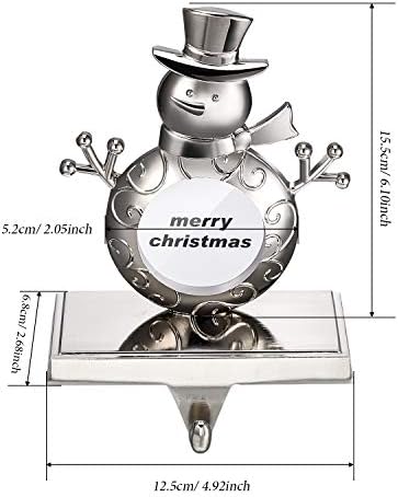2 peças de Natal para o suporte do suporte de meia cabeceira de meia lareira de estoque de estoque para decoração de natal
