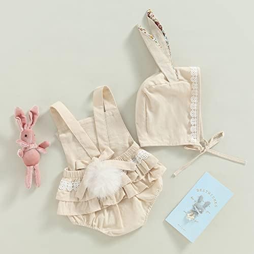 Roupa de Páscoa para menina Macicultura vintage e orelhas de coelho/vestido de criança vestido de vestido de matemática de roupas