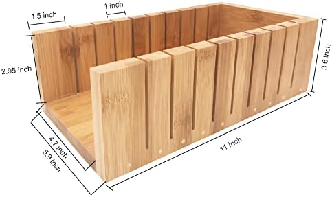 Ferramenta de corte de sabão tamanho grande molde de pão de sabão de madeira e conjunto de cortadores de sabão + 1 pc 1.2 L retângulo