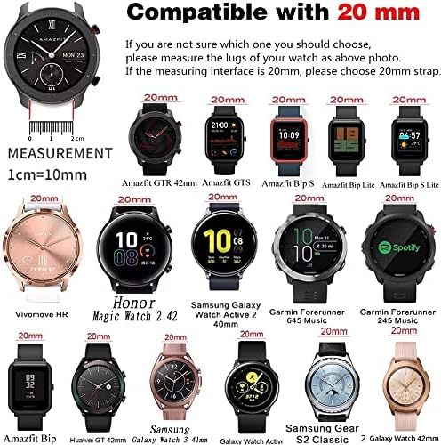 Sawidee 20mm Banda de relógio original para Garmin Vivoactive 3 Venu 2 Sq Vivomove HR Forerunner 645 245m Silicone Strap Watchband