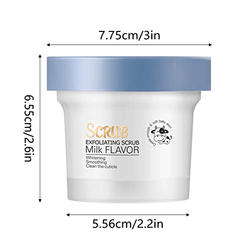 Esfoliante esfoliação corporal esfoliante para uma esfoliação corporal visivelmente suave de leite para nutrir a pele para qualquer pele de pele 100g/3,5 oz