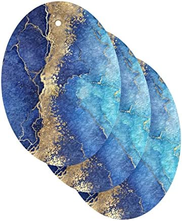 Alaza Gold & Blue Mármore Abstract Painting esponjas naturais Esponja de celulare de cozinha para pratos lavando o banheiro e a limpeza