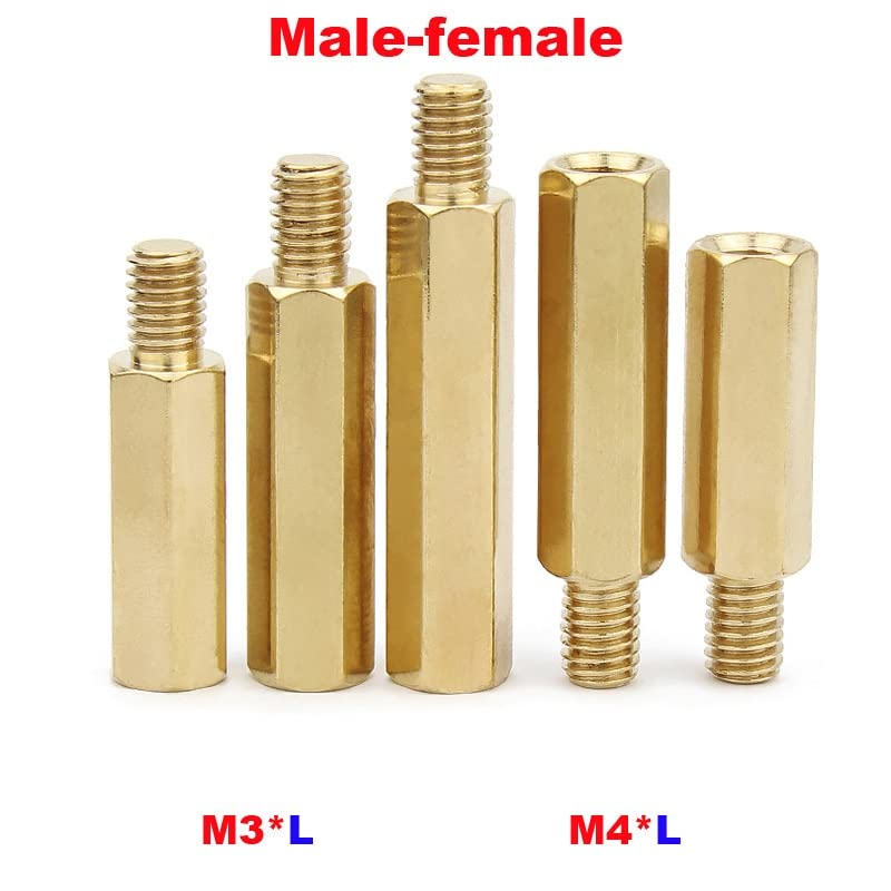 M3 m4 machine feminino de bronze feminino coluna de cobre hexagonal coluna principal iSolation case de cobre coluna