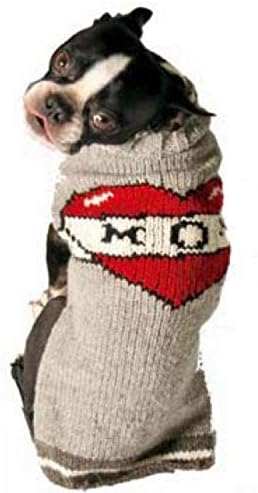 Suéter de cachorro tatuado de cachorro fixo, médio