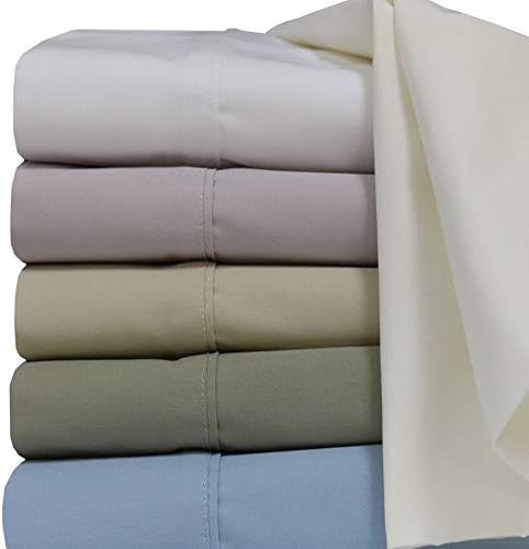 Tradição Royal Solid 300 thread-count, 100 % de algodão percale a folha de tamanho XL extra longa, branca