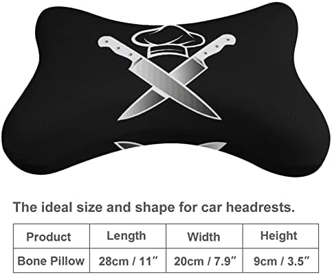 Chef Hat Car pescoço travesseiros de memória Memória A apoio de cabeça macia de cabeça de almofada para dirigir para dirigir
