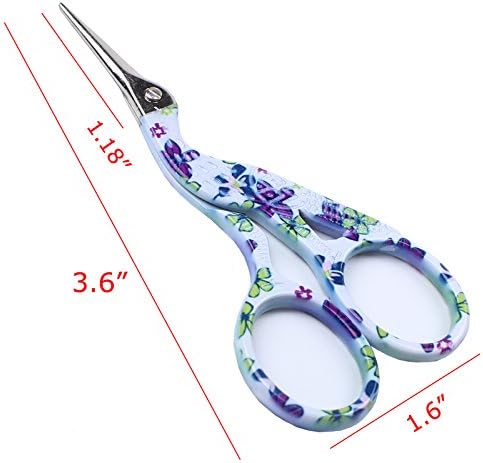 BIHRTC 3,6 Aço inoxidável Dica nítida Classic Stok Scissors Design Crane Crewing Scissors Tools DIY Ferramentas