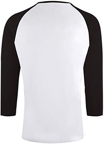 Itália Prinha digital 3/4 de manga Camisetas de algodão Camisetas casuais camiseta de beisebol raglan slim fit