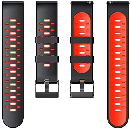 Ganyuu 22mm Silicone tira para Suunto 9 Peak Outdoors Sport Smart Watch Breathable para pulseira de banda de substituição de coros
