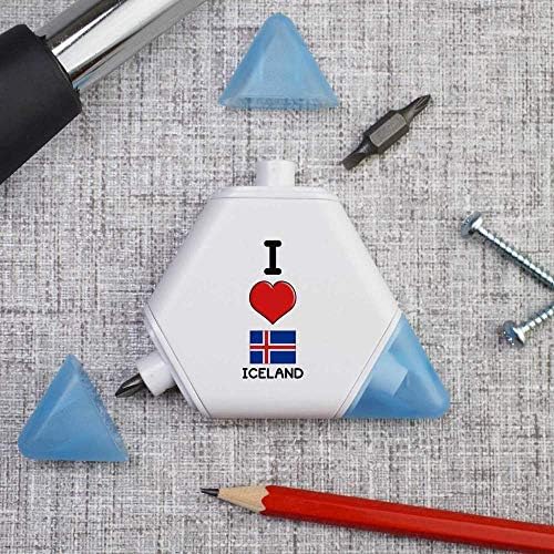 Azeeda 'I Love Islândia' Compact DIY Multi Tool
