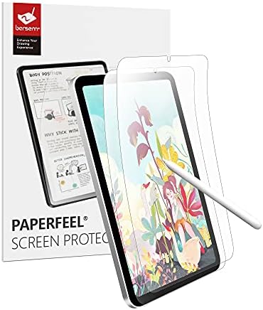 BERSEM [2 PACK PAPERFEEL SCREEN Protector Compatível com iPad mini 6 2021 Anti -brilho para iPad mini 6ª geração Desenho de bolhas grátis