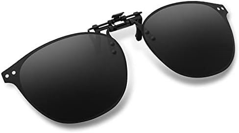 Clipe de arcamoy sobre óculos de sol sobre óculos de prescrição polarizados anti -brilho giram os óculos de proteção UV para homens