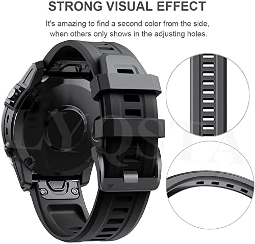 Cnhkau Quickfit 26 mm Smart Orinigal tiras para Garmin Fenix ​​7 7x Epix 6 6x Pro 5 5x 3HR 945 Silicone Smartwatch Bands