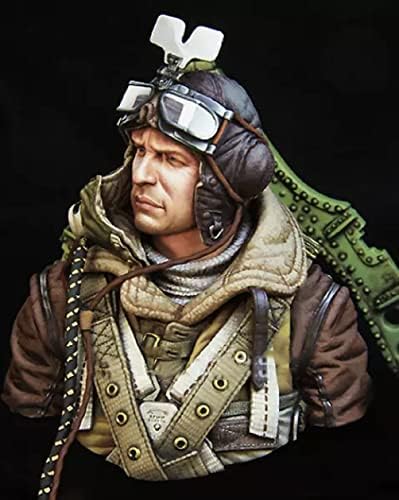 Goodmoel 1/10 WWII British Pilot Resin Bust Modelo / Soldado sem pintura e soldado Kit de fundição / LW-7517