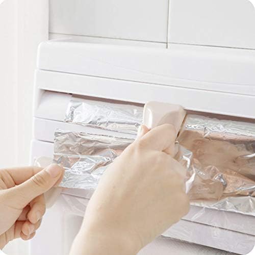Dispensador de papel alumínio luxshiny alumínio parede- montagem de papel suporte de toalheiro plástico embrulhado papel alumínio