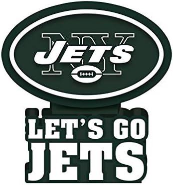 Equipe Sports America NFL New York Jets Fun Mascot estátua colorida de 12 polegadas de altura