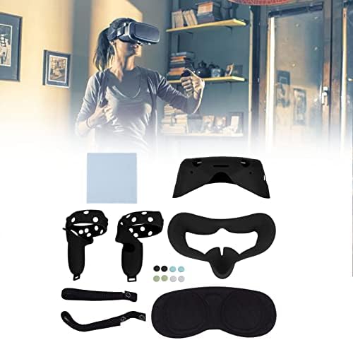 Conjunto de acessórios de silicone de óculos VR, máscara de face de silicone VR, máscara de máscara de máscara de vR, tampa de lente