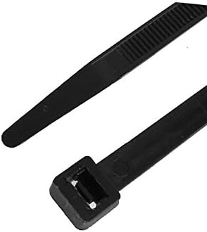 X-dree preto para embalagem corda de fio Zip prensa 7,8 mm x 550mm 100pcs (fascetta nera por fascette por fascette con Chiusura a fascette nera da 7,8 mm x 550 mm 100 pezzi