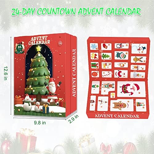 Calendário do Advento 2022, Calendário de contagem regressiva de Natal 24 dias, Fidget Advent Calendar Toy Set para crianças adultos