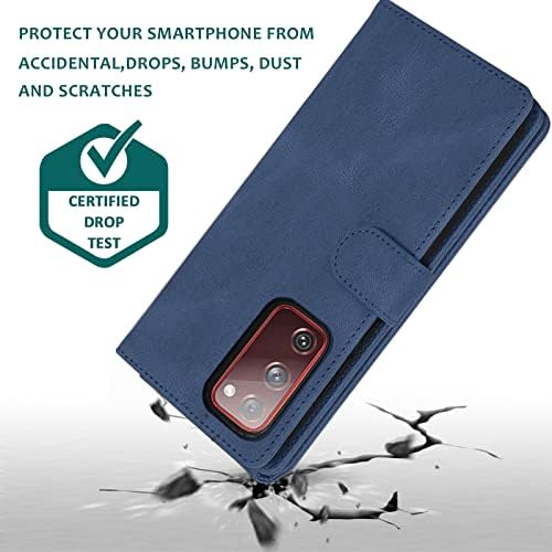 Compatível com Samsung Galaxy S20 Fe Gaxaly S 20 Fe 5g UW 6,5 polegadas Caixa de carteira temperada Protetor de vidro de