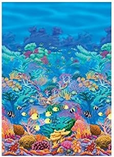 Decorações de festas do rolo de cena do recife de coral amscan, 48 x 40 ', multi color