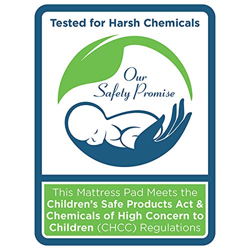 Sealy Organic Cotton Top resfriamento à prova d'água Cama de crianças e colchão de berço de berço Protetor de capa,