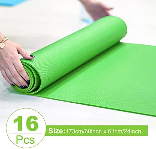 16 PCS 3 mm de espessura de ioga anti -tiroteio tapete de exercício para homens ginástica fitness home fitness