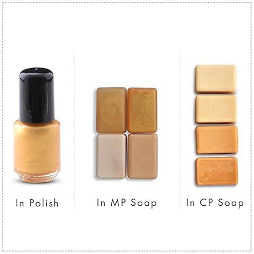 Basics de ouro/amarelo/laranja Mica colorante pigmentos pó pó cosmético Glitter Shishadow Efeitos para Soap Candle Acha