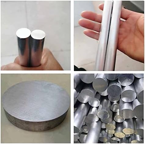 Hastes de alumínio Goonsds Bar redondo para materiais de laboratório e design de bricolage, diâmetro 10mm