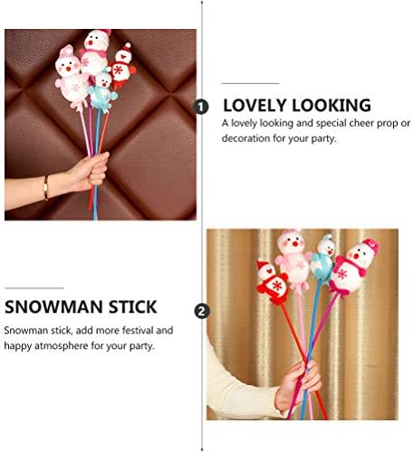 Soimiss 4pcs Christmas Snowman Becks Decorative Ornamentos Kids Toy Prop