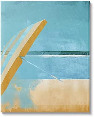 Stuell Industries Sunny Beach Guardella Sea Horizon Pintura Minimalista, Design de Porter Hastings