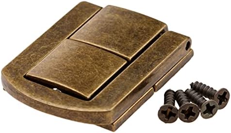 Zouoou daakou910 1pc bronze antigo/ouro bloqueio vintage bronze antigo hasp jóias caixas de presente caixa de caixa fivelas
