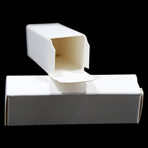 50 pacote 1.41x1.41x3.54 polegadas retângulo kraft papel diy batom caixas pretas acessórios de beleza essência de óleo de batom