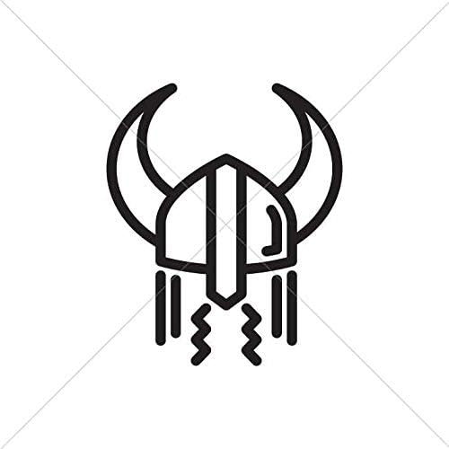 Hobby vinil decalque celta corsair viking guerreiro Valhalla odin Valhšll lendário hobby decoração de capacete com chifres