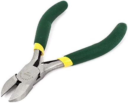X-Dree Green Rubber revestido com handgrip Cutter lateral Ferramenta de mão 4,5 de comprimento (Herramienta de Alicates