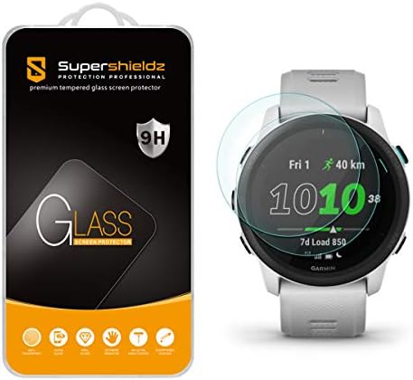 Supershieldz projetado para Garmin Forerunner 745 Protetor de tela de vidro temperado, anti -scratch, bolhas sem bolhas