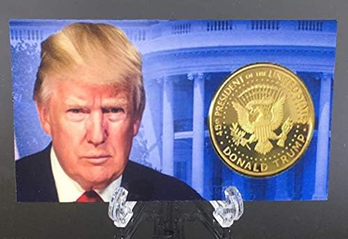 Donald Trump 1º mandato de 4 anos conjunto de moedas, edição do colecionador, moedas de réplicas banhadas a ouro 2017, 18, 19,