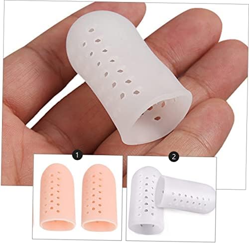 Esparafuado 18 pares de dedo do dedo do dedo do pé de silicone protetor de salão de salto alto protetor de salto alto tampa