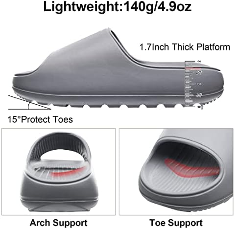 Litfun Cloud Slides For Mull Men Men Sandals Non Slip Slip Sandals