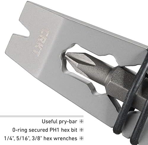 Ferramenta de chaveiro do Cretter Cutter Crkt: Durável e Multi-Tool para Carry Everyday, aço inoxidável, 9913