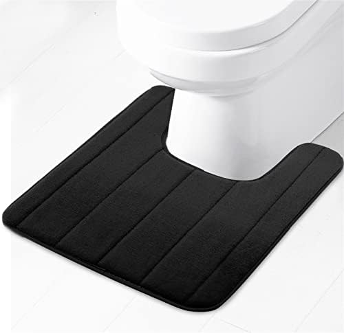 Tapete de banheiro em forma de U macia em forma de U, tapete de banho de espuma de memória, absorção de água sem escorregamento