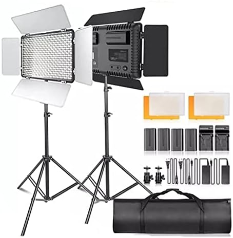 PDGJG Video Light Professional Photography Light With Tripod 2 Set Dimmable 5600k para iluminação de fotografia de estúdio