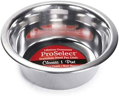 Prosselect e outros - as marcas podem variar pratos de cães em aço inoxidável a granel - acabamento espelhado pesado mancha