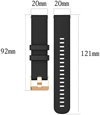 Amsh 20mm Smart Watch Band Strap for Garmin Venu Sq Silicone Bracelet para Venu2 Plus Vivoactive 3 Forerunner 245 645