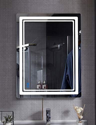 Espelho de banheiro led bubful - espelho de vaidade de 32 x 24 polegadas com luzes