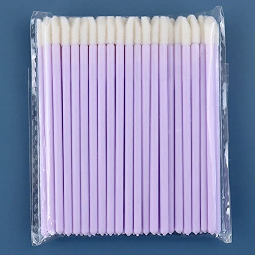 Cinelas enxertados Limpeza de lábios sólidos Limpeza de algodão Stick Novo pacote de 50 maquiagem portátil de escova de pincel