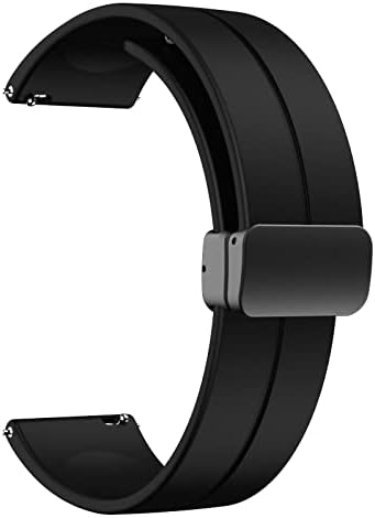 Banda esportiva compatível com Garmin Vivomove Trend/Style Venu Sq 2 20mm Redução rápida Silicone Relógio magnético pulseira Substituição de pulseira