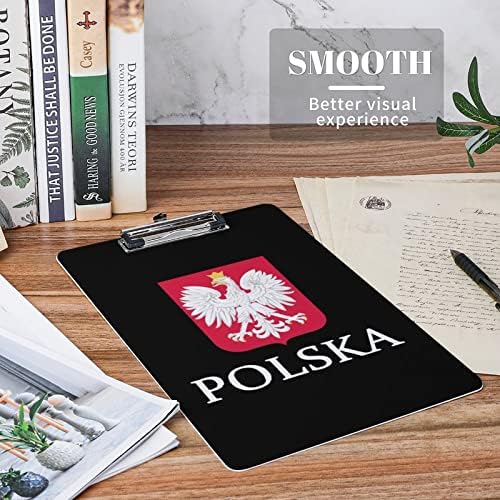Placas de clipes de bandeira polonês Polska Polska com clipe de metal 12,5 x 8,5 polegadas CLIPS CLIP