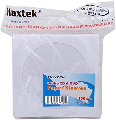 100 pacote maxtek premium white paper cd dvd mangas envelope com janela cortada e aba, 100 gsm