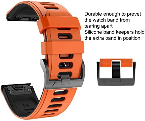 EGSDSE Smart Watch Band para Garmin Fenix ​​7 7s 7x 6 6s 6x 5x 5 5s 3 3HR 935 945 RELUMENTO RÁPIDO EasyFit Silicone